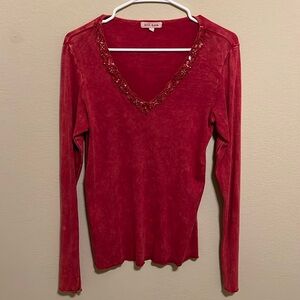 Large red xcit USA long sleeve